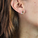 Boucles d'oreilles Boucle d'oreille or jaune émeraude saphir rubis 58 Facettes 19-456C