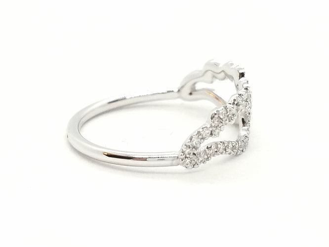 Bague 52 Bague Aile d'ange Or blanc Diamant 58 Facettes 579301RV
