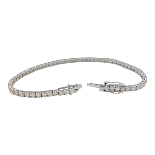 Bracelet Bracelet ligne en or blanc, 5 carats de diamants. 58 Facettes 31796