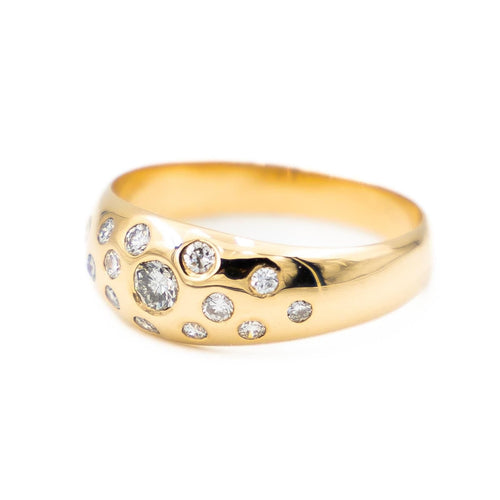 Bague 53 Bague Jonc Or jaune Diamant 58 Facettes 1589375CN