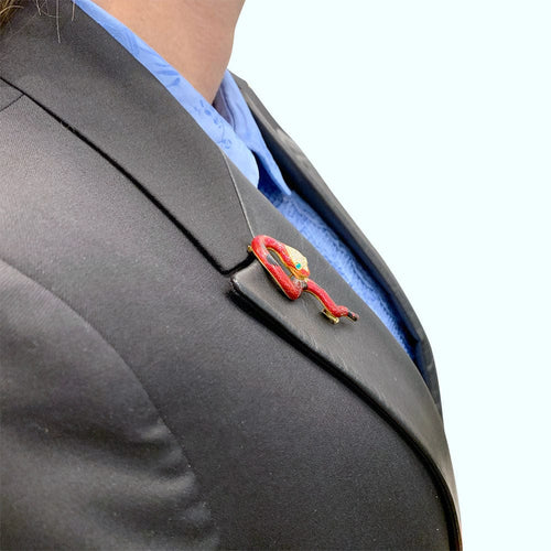 Broche Broche David Webb, "Serpent", émail, diamants et émeraudes. 58 Facettes 31590