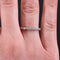 Bague 55 Demi alliance fine diamants or blanc 58 Facettes 22-457A