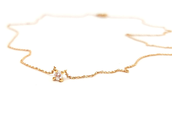 Collier Collier Or rose Diamant 58 Facettes 578739RV