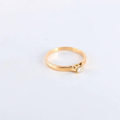 Bague 53 Bague Solitaire 4 griffes Diamant 58 Facettes