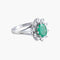 Bague Bague Marguerite Emeraude Diamants 58 Facettes