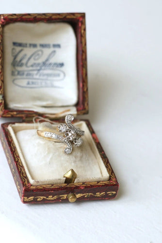 Bague Bague Toi et Moi Diamants sur Or rose 58 Facettes