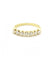 Bague 54 / Jaune / Or 750‰ Demi alliance diamants 0.56 carat 58 Facettes 220510R