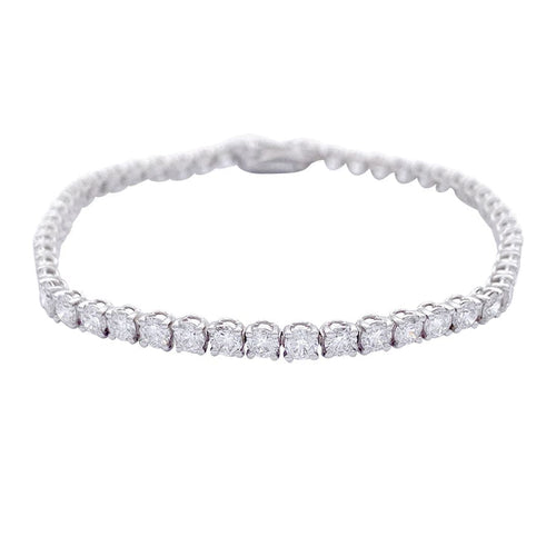 Bracelet Bracelet ligne diamants en or blanc. 58 Facettes 32160