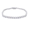 Bracelet Bracelet ligne diamants en or blanc. 58 Facettes 32160