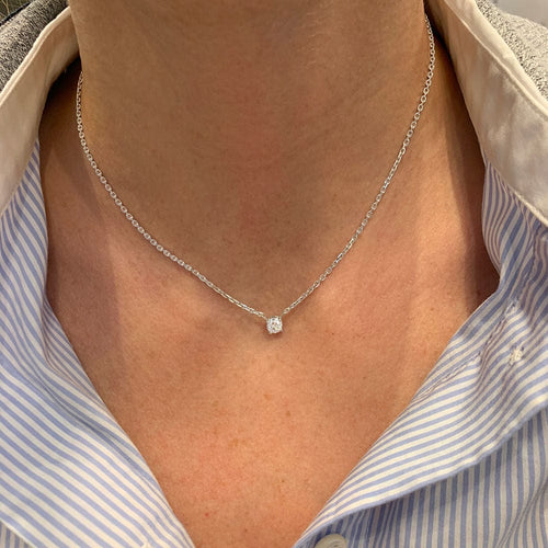 Collier Collier solitaire diamant. 58 Facettes 31206