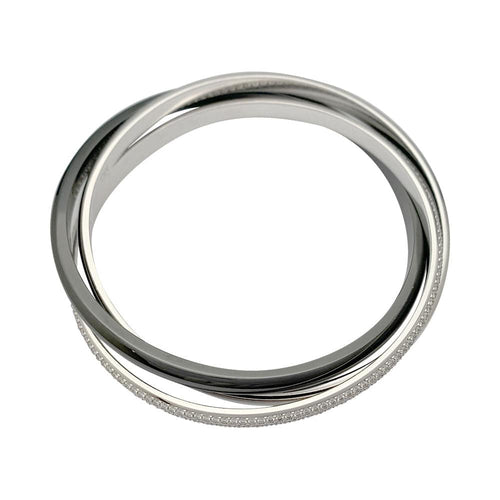 Bracelet Bracelet Cartier, "Trinity", or blanc, céramique, diamants. 58 Facettes 32117