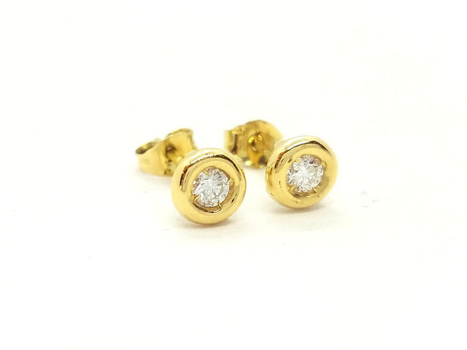 Boucles d'oreilles Boucles d'oreilles Or jaune Diamant 58 Facettes 579267RV