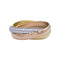 Bague 48 Bague Cartier, "Trinity", 3 ors, diamants. 58 Facettes 32462