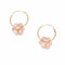 Boucles d'oreilles Petites créoles or jaune et perles rosées 58 Facettes 16-306