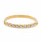 Bague 53 Bague Demi alliance Or jaune Diamant 58 Facettes 2742893CN