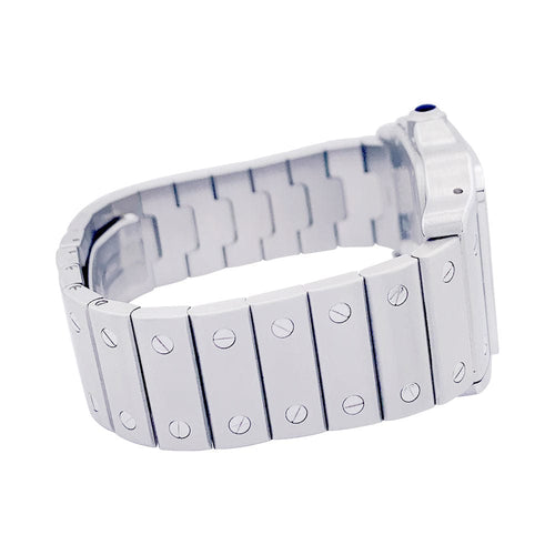 Montre Montre Cartier "Santos Galbée", acier. 58 Facettes 33497