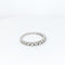 Bague Demi-alliance en or blanc et diamants 58 Facettes 21566