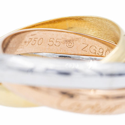 Bague 55 Cartier Bague Trinity Or jaune 58 Facettes 2130776CN