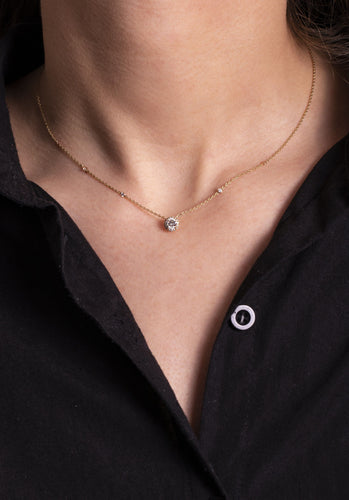 Collier Collier MESSIKA Joy en Or Rose 58 Facettes 58745-54174