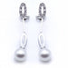 Boucles d'oreilles Boucles d'oreilles longues en or blanc et perles 58 Facettes N102863LF