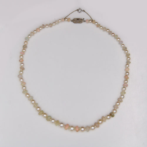 Collier Collier perles de culture et perles d'opales facetté 58 Facettes 23-350