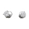 Boucles d'oreilles Puces d'oreilles en or blanc, diamants. 58 Facettes 31127