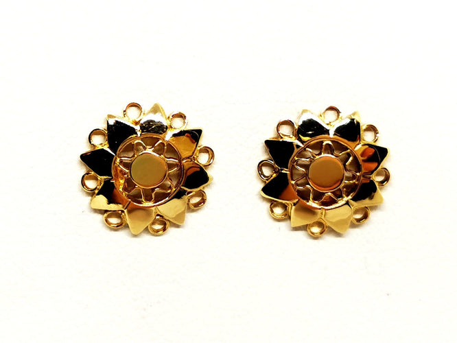 Boucles d'oreilles Boucles d'oreilles Puces Or jaune 58 Facettes 1292362CN
