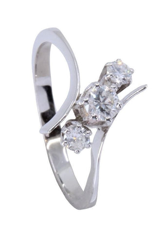 Bague BAGUE TRILOGIE DIAMANTS 58 Facettes 063751