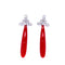 Boucles d'oreilles Boucles d'oreilles pendantes Art déco Diamants et Corail 58 Facettes