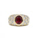 Bague 51 / Jaune / Or 750 Bague Diamants et Rubis 58 Facettes 180273R
