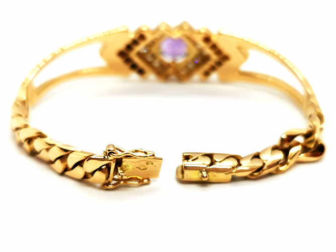 Bracelet Bracelet Or jaune Améthyste 58 Facettes 1352336CN