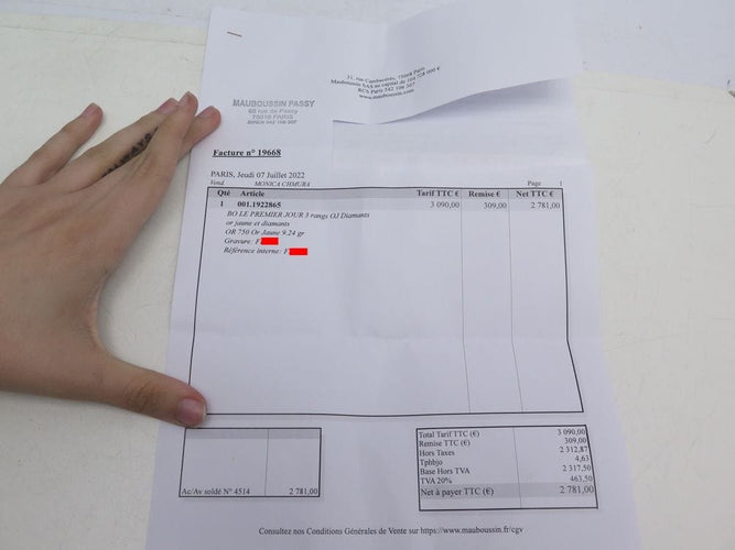 Boucles d'oreilles boucles d'oreilles MAUBOUSSIN le premier jour or jaune 18k diamants 58 Facettes 250585