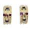 Boucles d'oreilles Boucles d'oreilles clips, saphirs, rubis 58 Facettes 063451