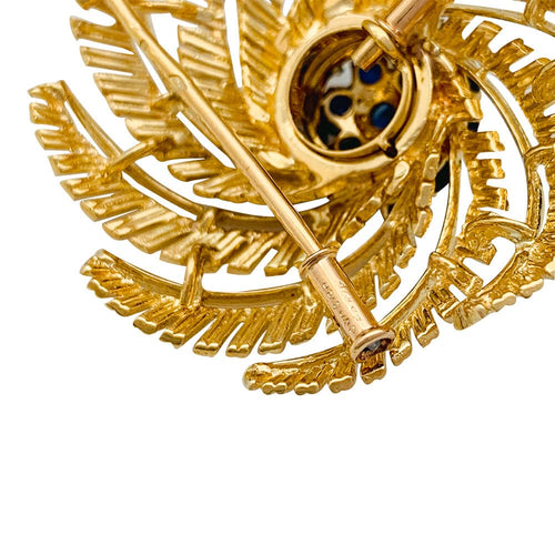 Broche Broche Cartier en or jaune et saphirs. 58 Facettes 31341