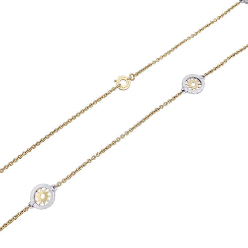 Collier Sautoir Bulgari "Tondo Sun" or jaune, acier. 58 Facettes 33535