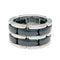 Bague 55 Bague Chanel "Ultra" grand modèle en or blanc et céramique noire. 58 Facettes 31521