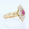 Bague 54 Bague marquise rubis diamants 58 Facettes 22-207