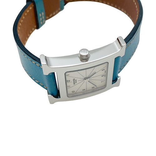 Montre Montre Hermès modèle "Heure H", acier sur cuir. 58 Facettes 31237