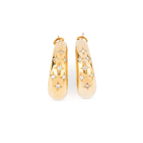 Boucles d'oreilles Maison Chaumet boucles d'oreilles sur or jaune 58 Facettes 1