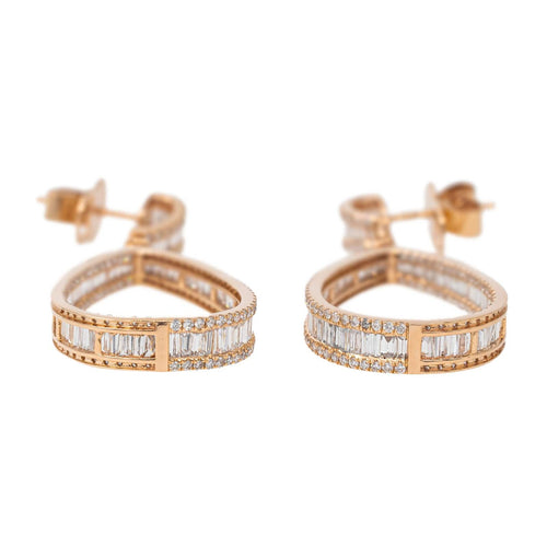 Boucles d'oreilles Boucles d'oreilles Pendantes Or rose Diamant 58 Facettes 2660051CN