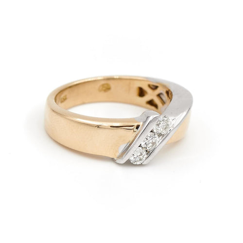 Bague 54 Bague Triologie Or jaune Diamant 58 Facettes 1875454CN