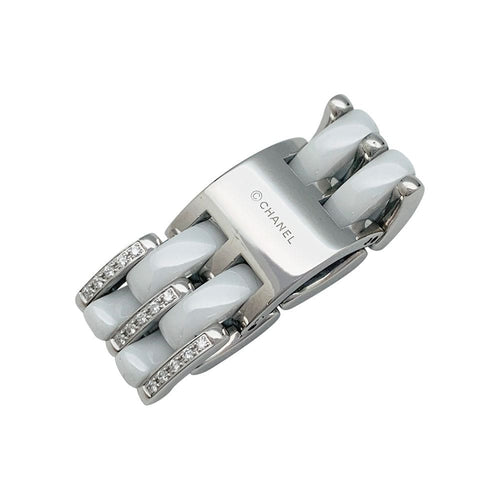 Bague 58 Bague Chanel, "Ultra", or blanc, céramique blanche et diamants. 58 Facettes 32716