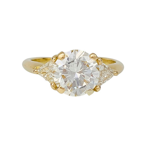 Bague 52 Bague diamant 2,02 carats, en or jaune. 58 Facettes 31658