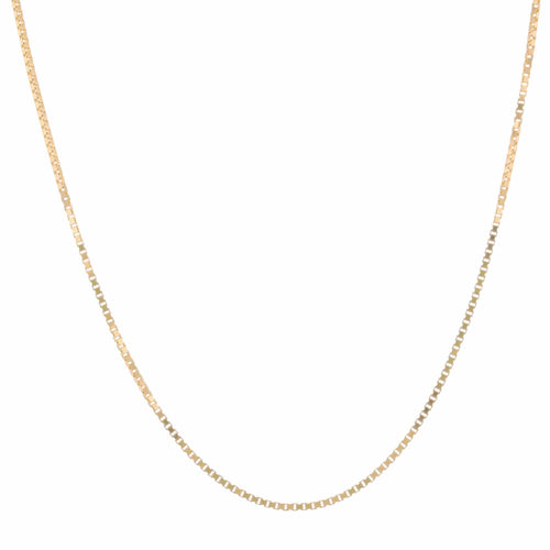 Collier Chaine or jaune maille cube 58 Facettes 15-439A