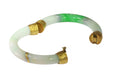 Bracelet Jade vintage avec raccords en or 18 carats : les chroniques silencieuses d'un bracelet victorien 58 Facettes 19254-0157
