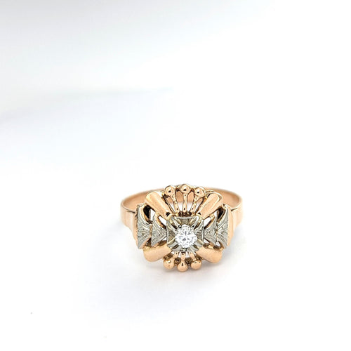 Bague Bague en or jaune et diamant 58 Facettes 20762