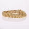 Bracelet Bracelet fin maille américaine ciselée or jaune 58 Facettes 23-224