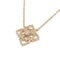 Collier Collier dentelle diamants or rose 58 Facettes