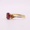 Bague Bague moderne or jaune et rubis, diamants 58 Facettes