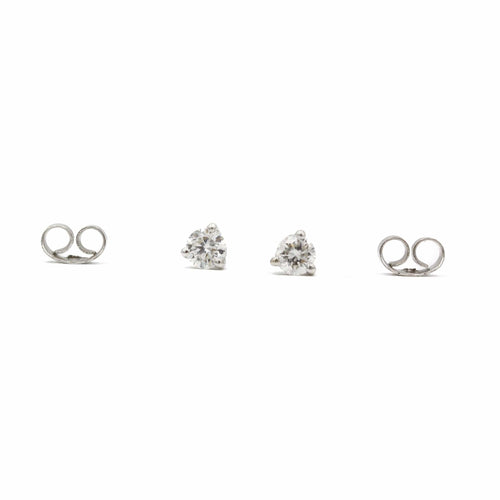 Boucles d'oreilles Puces d'oreilles - Or & Diamants 58 Facettes 220339R